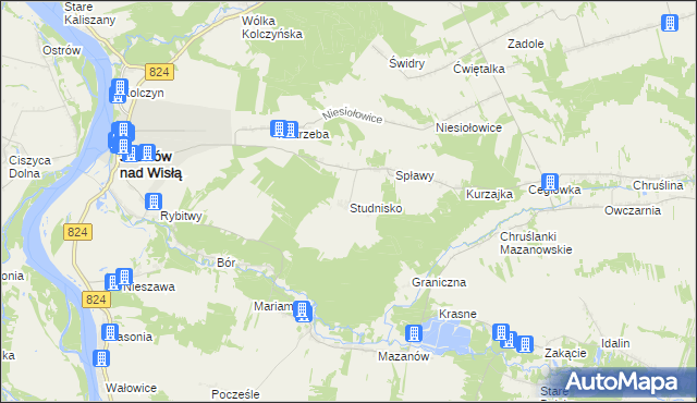 mapa Studnisko, Studnisko na mapie Targeo