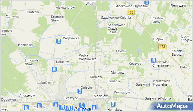 mapa Suchoczasy, Suchoczasy na mapie Targeo