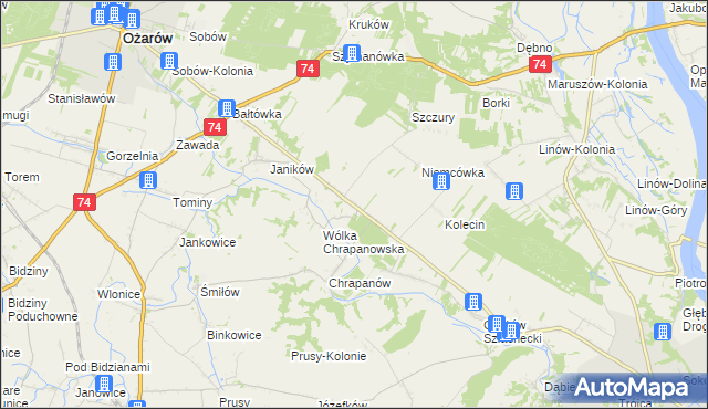 mapa Suchodółka, Suchodółka na mapie Targeo