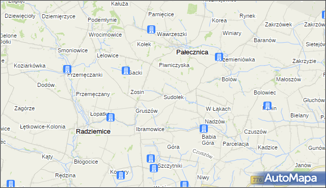 mapa Sudołek, Sudołek na mapie Targeo