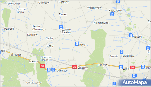 mapa Sulisław gmina Raszków, Sulisław gmina Raszków na mapie Targeo