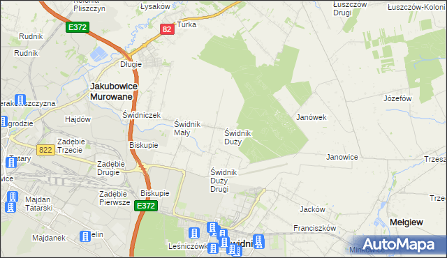 mapa Świdnik Duży, Świdnik Duży na mapie Targeo