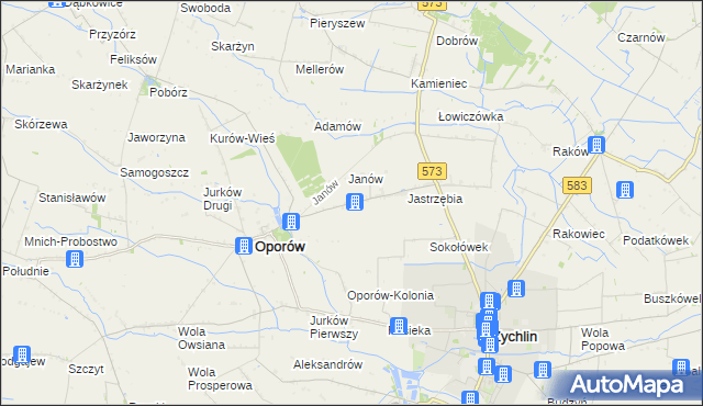 mapa Świechów, Świechów na mapie Targeo