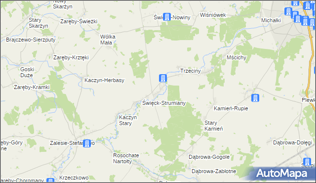 mapa Święck Wielki, Święck Wielki na mapie Targeo
