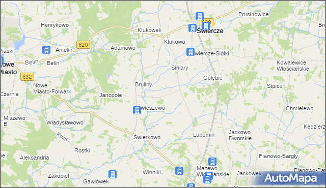 mapa Świeszewko, Świeszewko na mapie Targeo