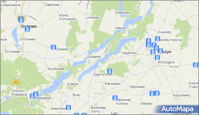 mapa Świętne, Świętne na mapie Targeo