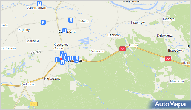 mapa Świętojańsko, Świętojańsko na mapie Targeo