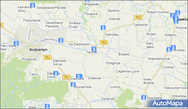 mapa Świętomarz, Świętomarz na mapie Targeo