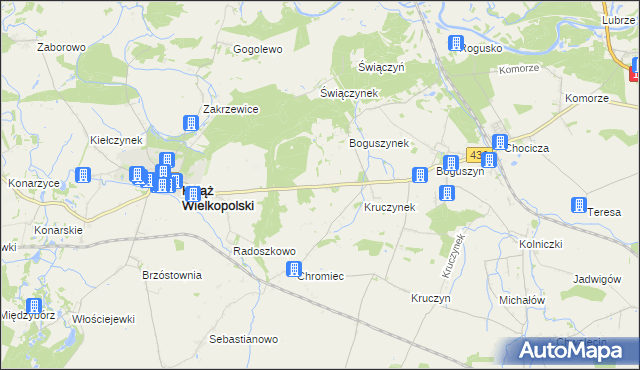 mapa Świętomierz, Świętomierz na mapie Targeo