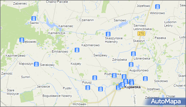 mapa Świszewy, Świszewy na mapie Targeo