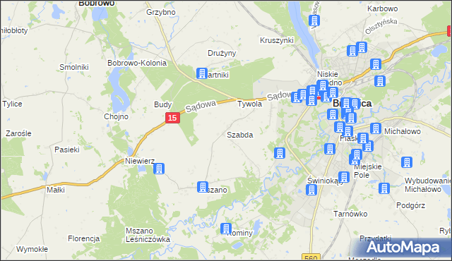 mapa Szabda, Szabda na mapie Targeo