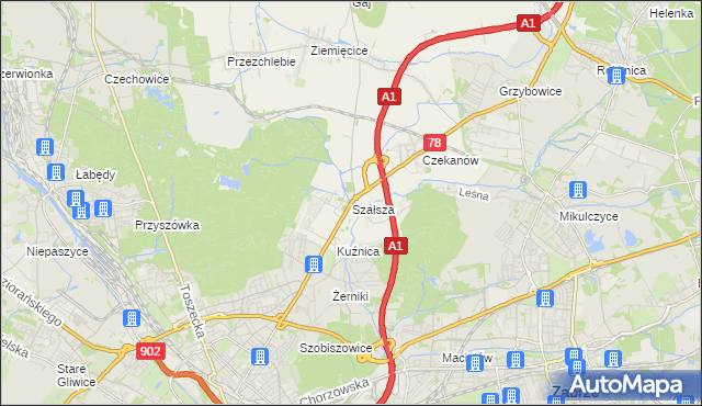 mapa Szałsza, Szałsza na mapie Targeo