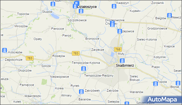 mapa Szarbia Zwierzyniecka, Szarbia Zwierzyniecka na mapie Targeo