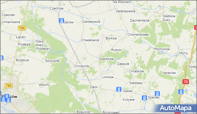 mapa Szarbków, Szarbków na mapie Targeo
