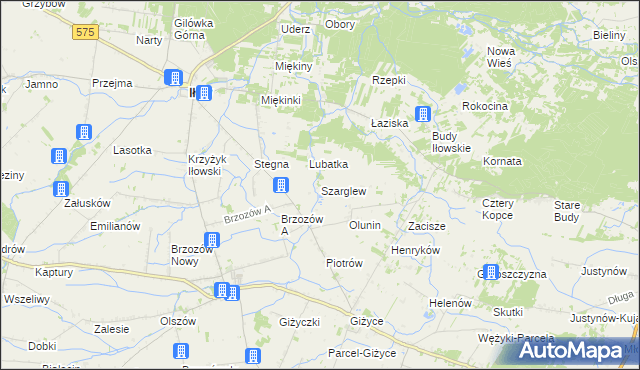 mapa Szarglew, Szarglew na mapie Targeo