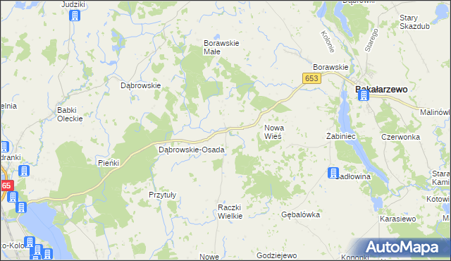 mapa Szczecinki, Szczecinki na mapie Targeo