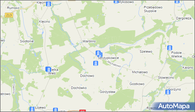 mapa Szczypkowice, Szczypkowice na mapie Targeo