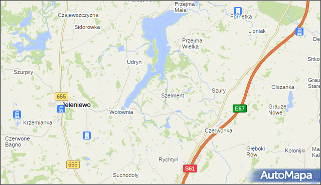 mapa Szelment, Szelment na mapie Targeo