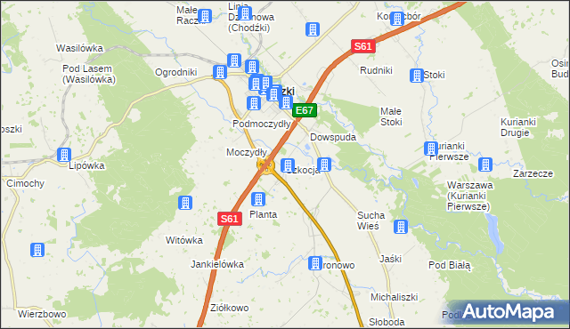 mapa Szkocja gmina Raczki, Szkocja gmina Raczki na mapie Targeo