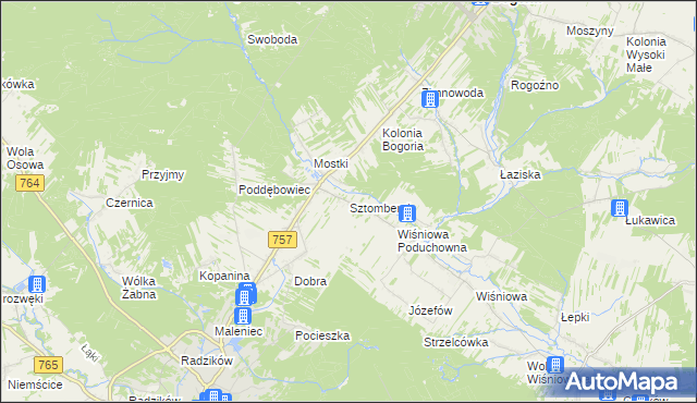 mapa Sztombergi, Sztombergi na mapie Targeo