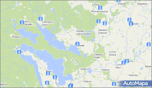 mapa Szwałk, Szwałk na mapie Targeo