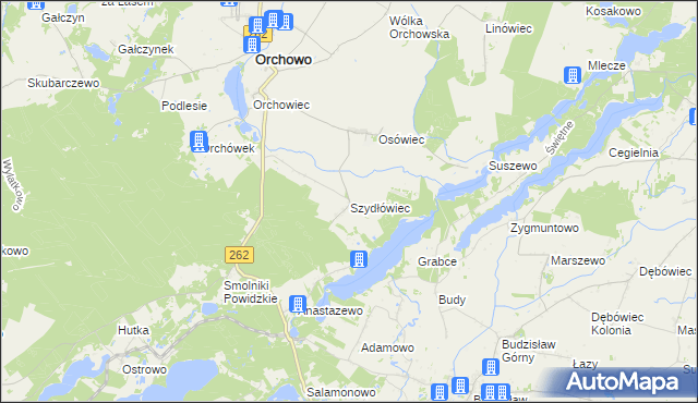 mapa Szydłówiec, Szydłówiec na mapie Targeo