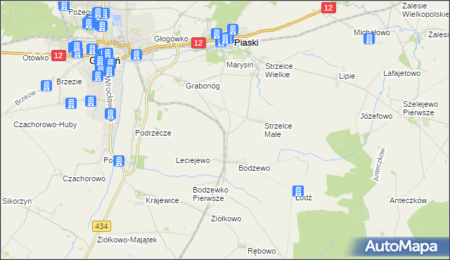 mapa Taniecznica, Taniecznica na mapie Targeo