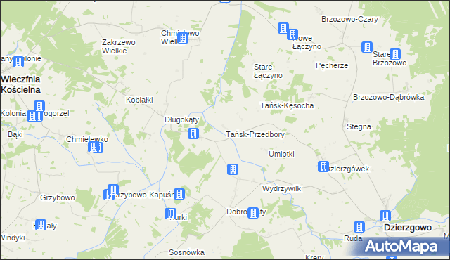 mapa Tańsk-Przedbory, Tańsk-Przedbory na mapie Targeo