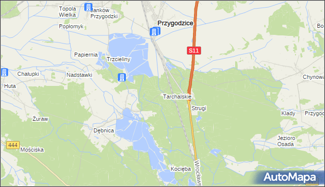 mapa Tarchalskie, Tarchalskie na mapie Targeo