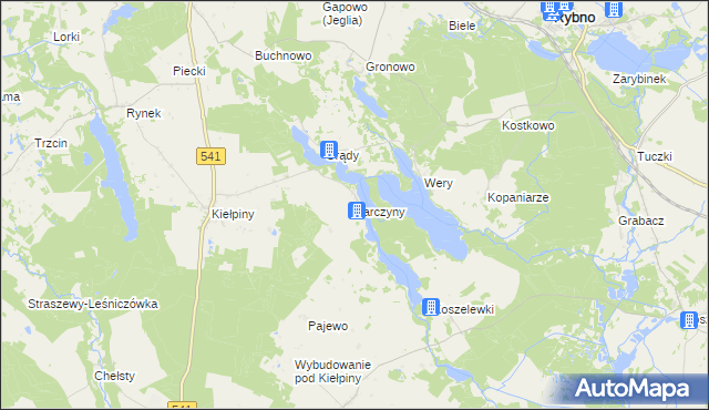 mapa Tarczyny, Tarczyny na mapie Targeo