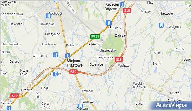 mapa Targowiska, Targowiska na mapie Targeo