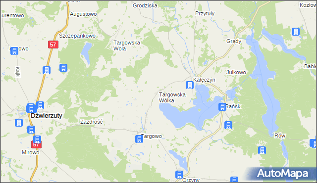 mapa Targowska Wólka, Targowska Wólka na mapie Targeo