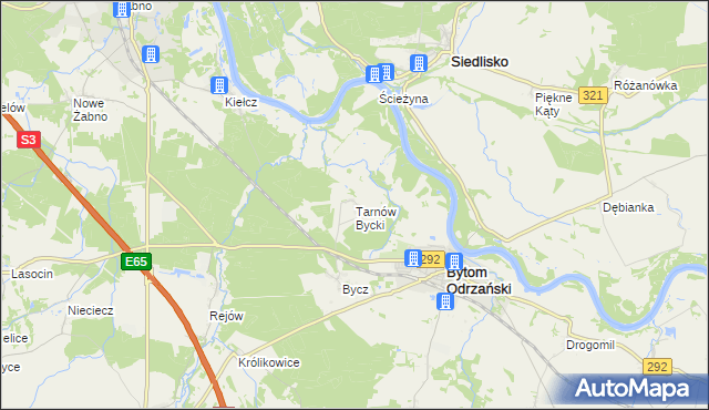 mapa Tarnów Bycki, Tarnów Bycki na mapie Targeo