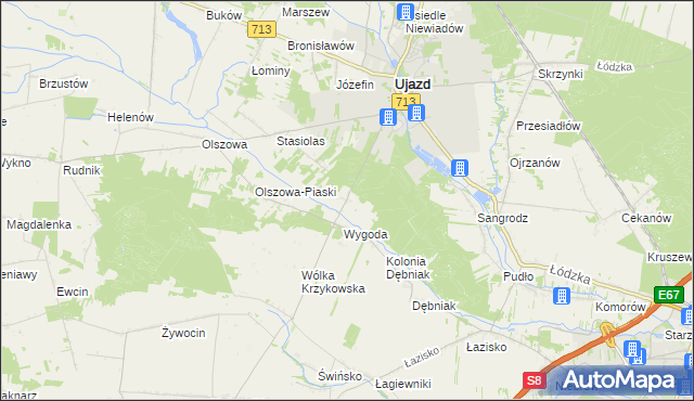 mapa Teklów, Teklów na mapie Targeo