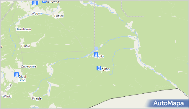mapa Topiło, Topiło na mapie Targeo