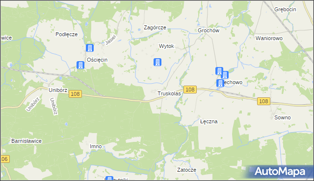 mapa Truskolas, Truskolas na mapie Targeo