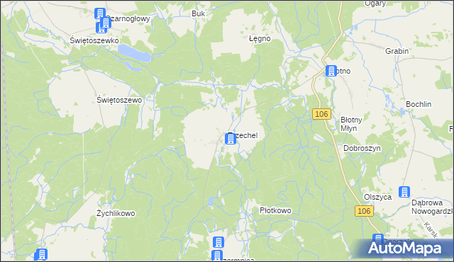 mapa Trzechel, Trzechel na mapie Targeo