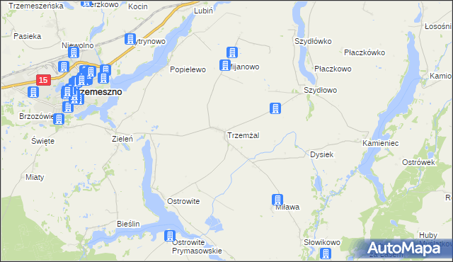 mapa Trzemżal, Trzemżal na mapie Targeo