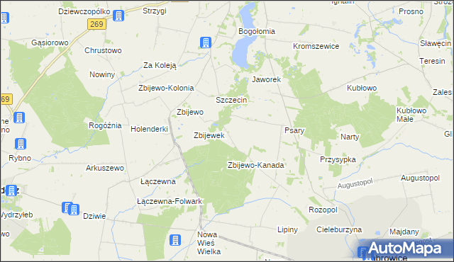 mapa Trzeszczon, Trzeszczon na mapie Targeo