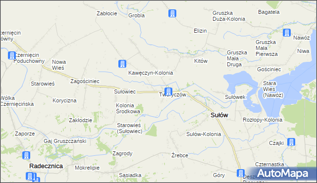 mapa Tworyczów, Tworyczów na mapie Targeo