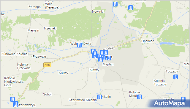 mapa Tyszowce, Tyszowce na mapie Targeo