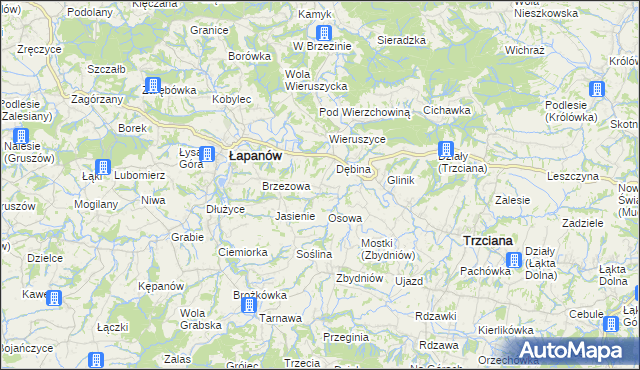 mapa Ubrzeż, Ubrzeż na mapie Targeo