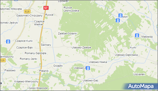 mapa Ulatowo-Janowięta, Ulatowo-Janowięta na mapie Targeo