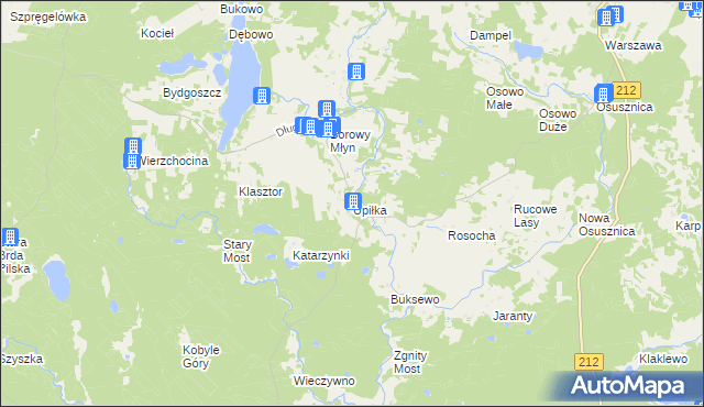 mapa Upiłka, Upiłka na mapie Targeo