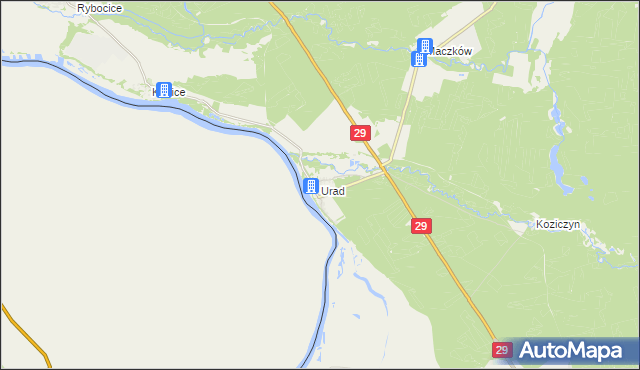 mapa Urad, Urad na mapie Targeo