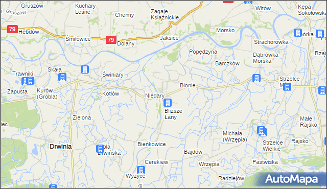 mapa Uście Solne, Uście Solne na mapie Targeo