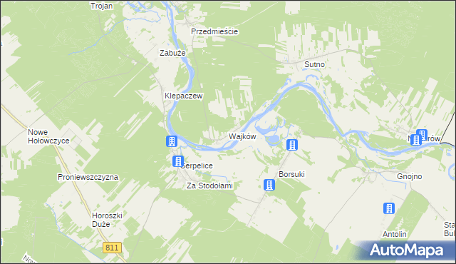 mapa Wajków, Wajków na mapie Targeo