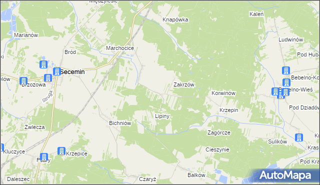 mapa Wałkonowy Górne, Wałkonowy Górne na mapie Targeo