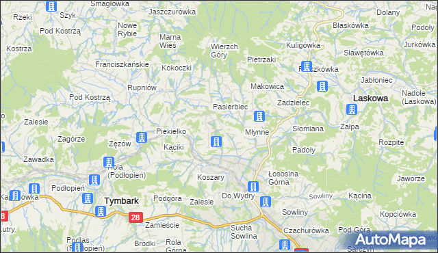 mapa Walowa Góra, Walowa Góra na mapie Targeo