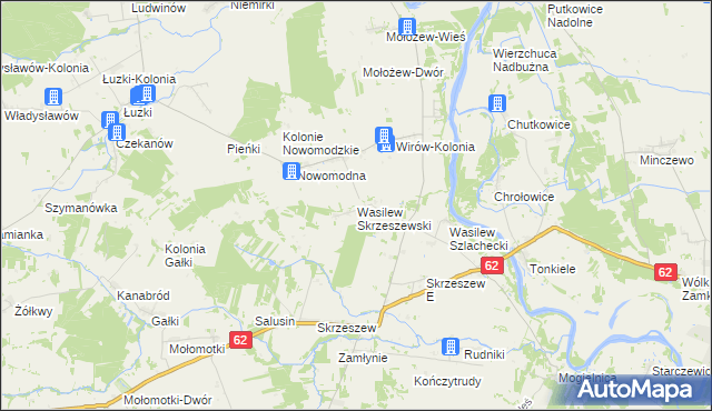 mapa Wasilew Skrzeszewski, Wasilew Skrzeszewski na mapie Targeo